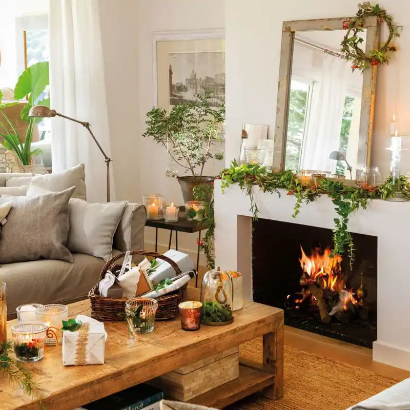 Ideas originales para decorar de Navidad la chimenea: 6 fotos resultonas y sencillas para inspirarte